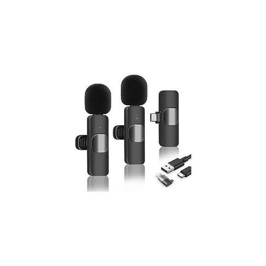 Generic K9 Double Micro-cravate Sans Fil Noir Pour Android Type C Et IPhone