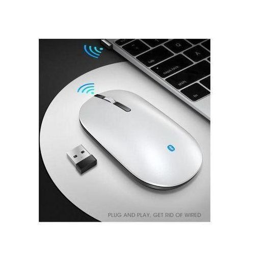 Generic Souris De Bureau Sans Fil X2, Chargement Sans Fil, Bluetooth, Pour Ordinateur Portable Et Jeux