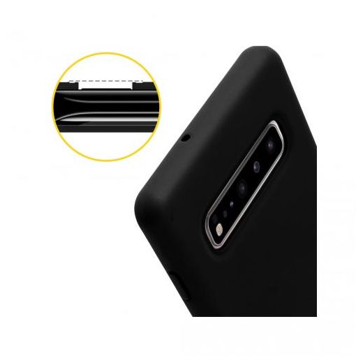 Generic Coque En Silicone Compatible Galaxy S10 Simple - Noir - image 2