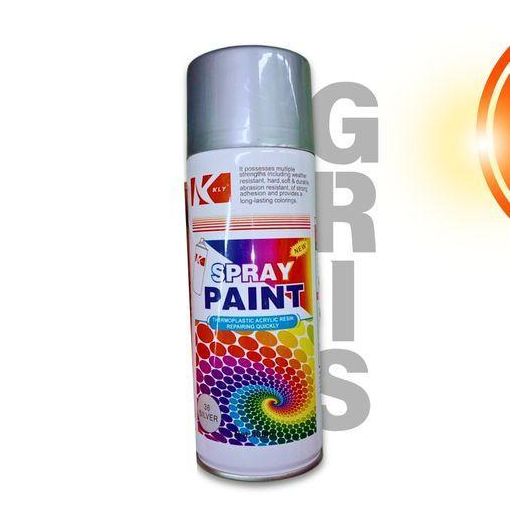 BOMBE DE PEINTURE MAGIQUE – COULEUR GRIS ÉCLATANTE - SÉCHAGE RAPIDE & FINITION LUXE