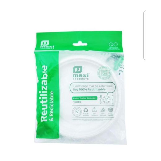 Generic lot de 100 assiette jetables réutilisables - image 2