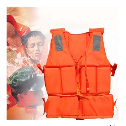 gilet de sauvetage a haute flottabilité en tissu oxford orange 