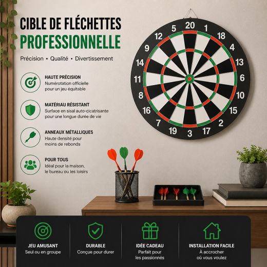 Generic Jeu de Fléchettes Cible Shoot Darts avec 6 Fléchettes - image 2