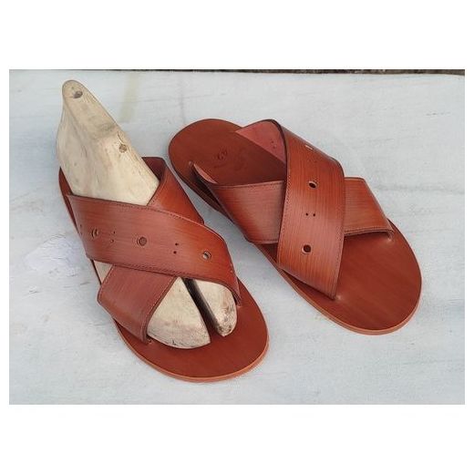 Fashion Sandale Homme_ Croisé - Marron - image 4