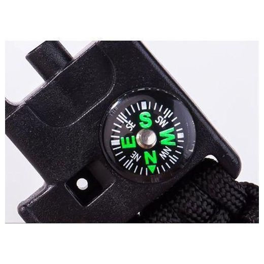 Fashion Bracelet De Survie Multifonctionnel Extérieur, Montre Avec Boussole Et Sifflet - image 3