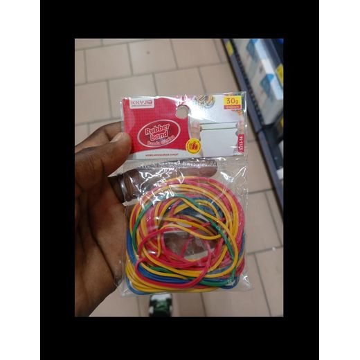 Generic lot de bandes élastiques en caoutchouc colorées 30g - image 2