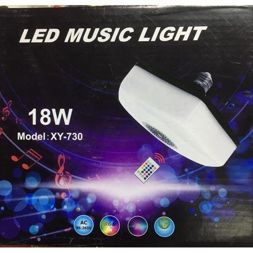 Led - Ampoule Jeu De Lumière Télécommandée 18W - MP3