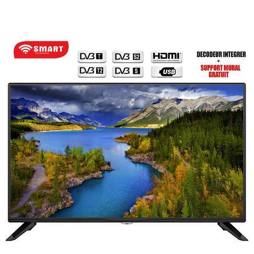 SMART TECHNOLOGY TV LED - 32 Pouces - Full HD - Décodeur Intégré - Noir - Garantie 12 Mois