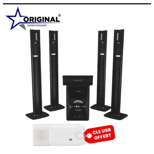 Original Super Power Home Cinéma Chaîne HI-FI - Noir+CLE