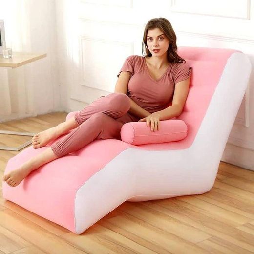 Generic Fauteuil gonflable en forme de S, idéal pour les loisirs en plein Air, les voyages, le camping, les pique-niques - image 2