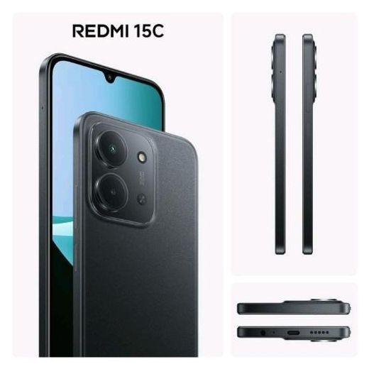 Mobile Phones Téléphone  Redmi 15C. 8GB RAM ./ 256GB,   6,9"MediaTek Helio G81-Ultra   couleur .Noir - image 4