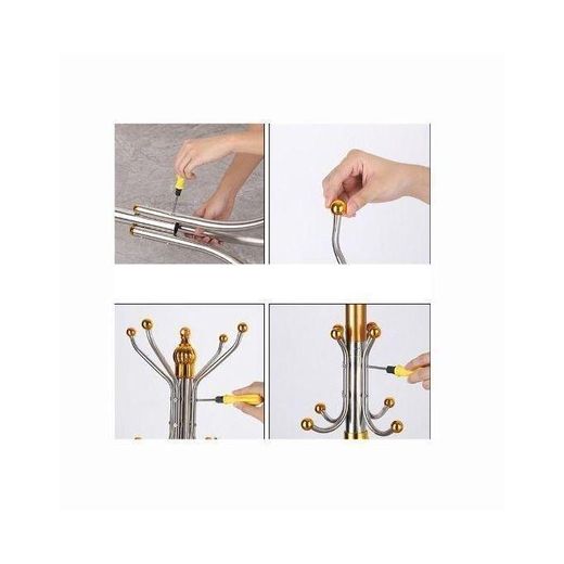 Generic Porte-Manteau En Acier Inoxydable Porte Vêtements Vêtement Arbre Porte-Manteau Organisateur - image 2