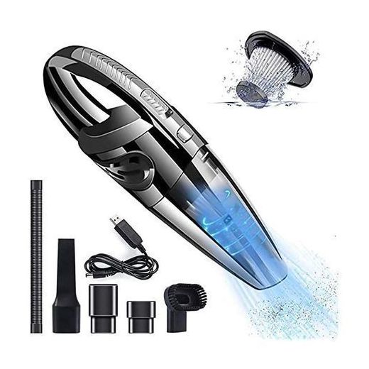 VACUUM Aspirateur Puissant Pour Voiture Rechargeable -noir