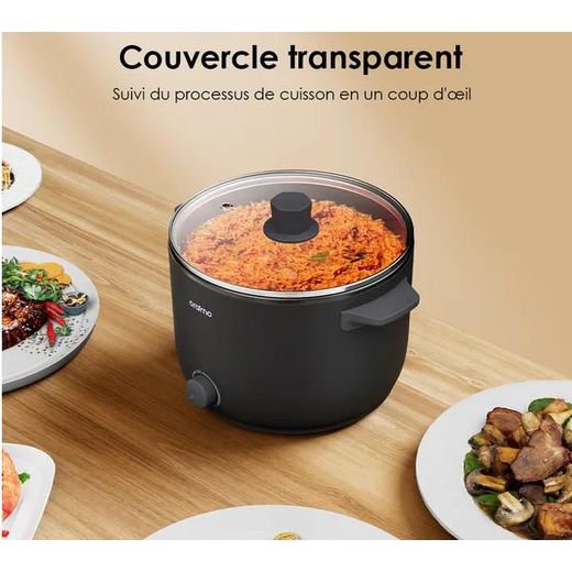 Oraimo Marmite SmartCooker Cuisinière Electrique 1000W 3L - Antiadhésif - Facile A Nettoyer - Cuisson Et Vapeur - image 3