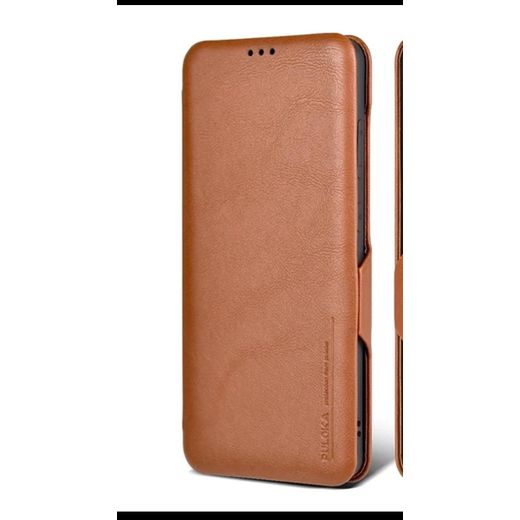 Coque iphone 11 pro Max rabat lux marron 