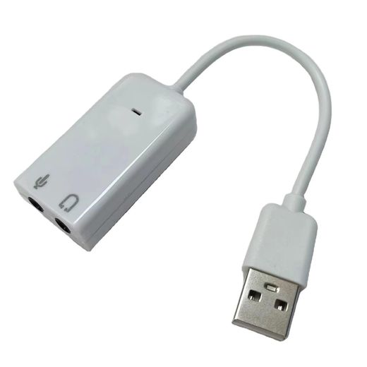 Generic Carte Son Externe USB vers Jack 3.5mm - Adaptateur Audio 7.1 Canal Pour Écouteurs, Casque & Micro PC