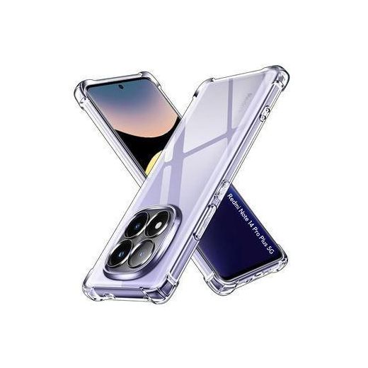 Coque Transparent Compatible pour Xiaomi Redmi Note 14 Pro Plus 4G Avec 2Antichocs - Transparent