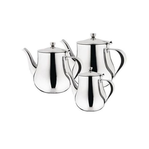 Generic Set 3 Pièces Théière /Cafetière Inox Finition Miroir bg - image 2