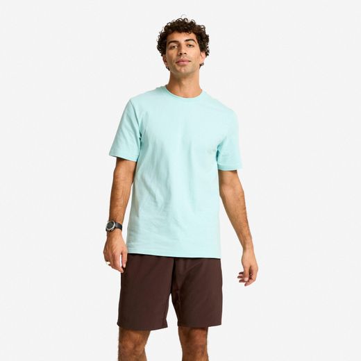 Domyos T-Shirt Fitness Homme - Col Rond - Manches Courtes - Bleu Clair - image 2