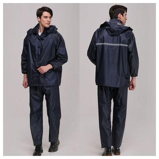 Imperméable Unisex Complet Mod2 (Chemise+Pantalon) - Taille Unique - Noir