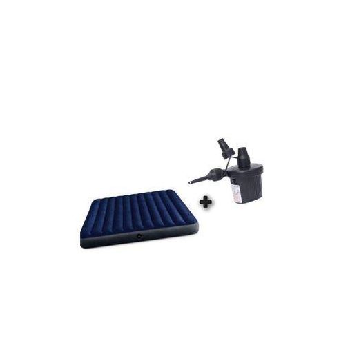 Generic Matelas gonflable 1 place avec pompe offer - Bleu - image 2
