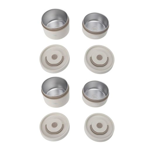 Generic Récipient à Déjeuner isolé, Boîte à Déjeuner Thermique étanche en Acier Inoxydable 304 pour l'école (4 pièces) - image 2
