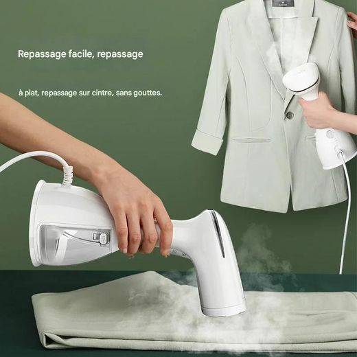 Chigo Défroisseur vapeur portable pour différents tissus, adapté à la maison et aux voyages, blanc - image 4