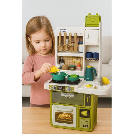 Generic Cuisine Enfant Interactive  Spray Kitchen (55 pièces) / VERT - image 2