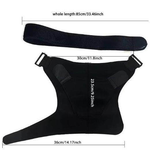 Generic Attelle d'épaule avec coussinet de compression — Convient aux hommes et aux femmes — Attelle réglable pour la protection de l'épaule gauche ou droite — Noir - image 4