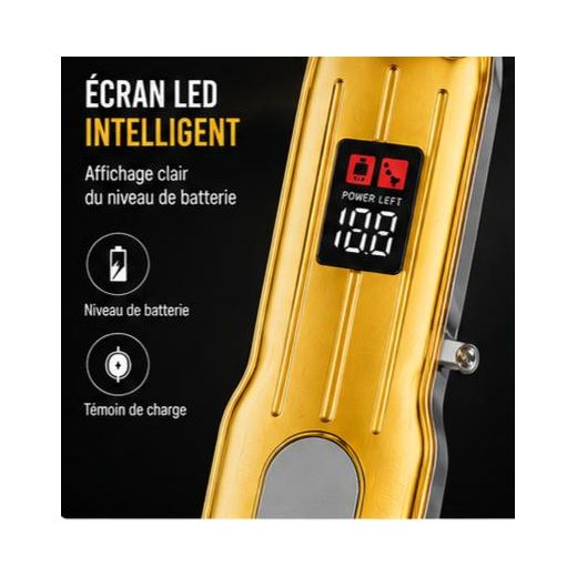 Generic Tondeuse à cheveux professionnelle sans fil rechargeable - image 3