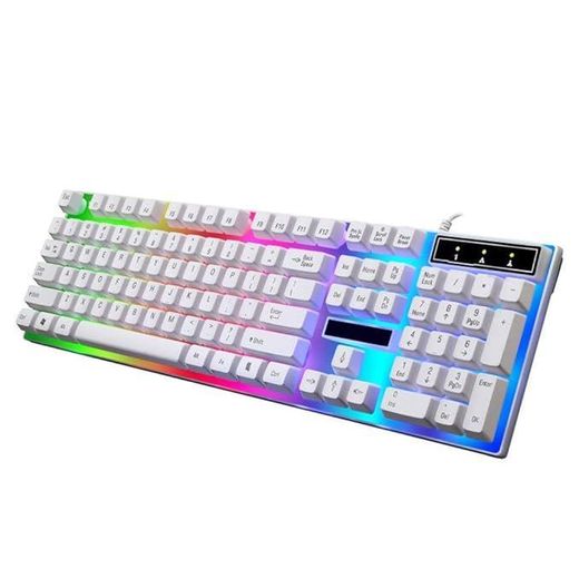 Generic Combo de souris de jeu et de clavier de jeu, ensemble de clavier et de souris rétro-éclairé LED arc-en-ciel pour ordinateur PC - image 3
