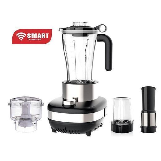 SMART TECHNOLOGY Blender Multifonctions (STPE- 8031P) Avec Bol Incassable Résistant à L'eau / Moteur En Cuivre Pur - 600 W- 2L- Gris / Garantie 24 mois
