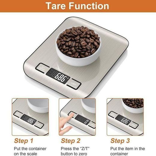 Generic Puissant mini Balance de Cuisine Électronique de Haute Précision 5000g/1g avec Écran LCD
