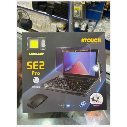 Atouch Tablette tactile SE2 Pro de 10,1 pouces avec étui clavier et souris sans fil connectivité double sim 5G