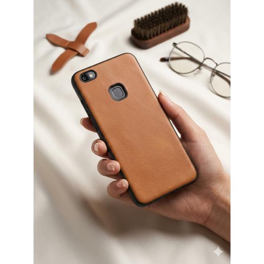 Coque Premium en Simili-Cuir Rétro pour Smartphone Huawei P10 Lite 