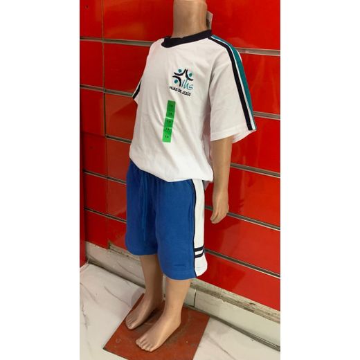 Generic Ensemble vêtement enfant  lourd 100% Cotton (taille 10 )  qualité européenne  10 à 11 ans  - bleu et blanc - image 2