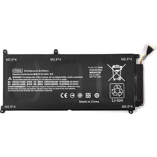 Generic Batterie pour PC Portable de remplacement pour HP LP03XL 11.4 Volt Li-Polymer Batterie pour PC Portable (3600mAh / 41Wh)