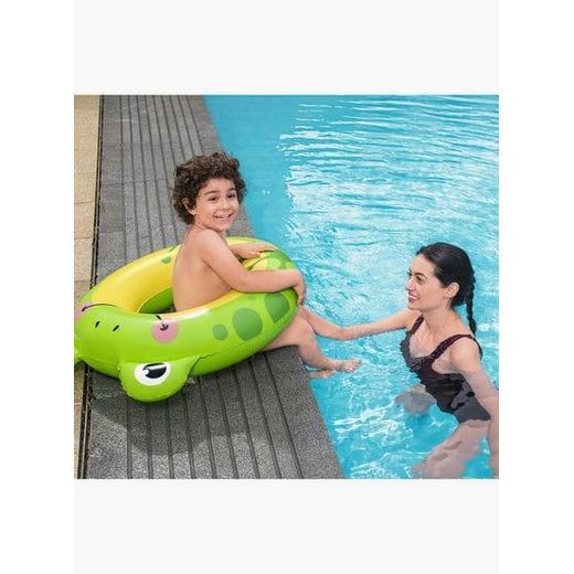 Generic Bouée Gonflable Enfant Grenouille – Anneau de Natation Ludique pour Piscine - image 2