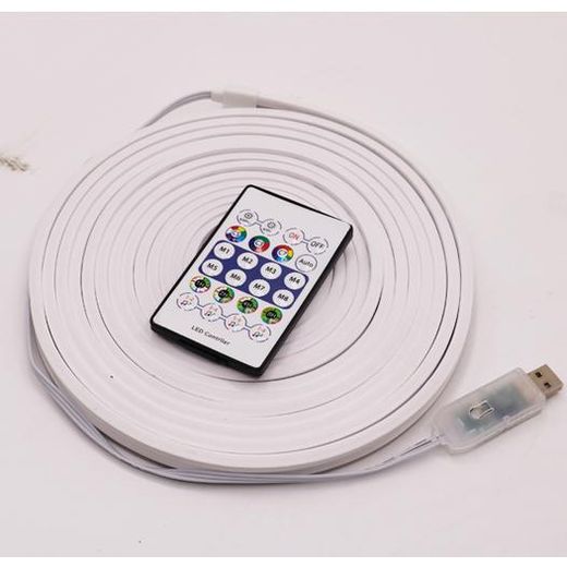 Generic Bande lumineuse LED néon flexible de 3 m avec télécommande - image 3