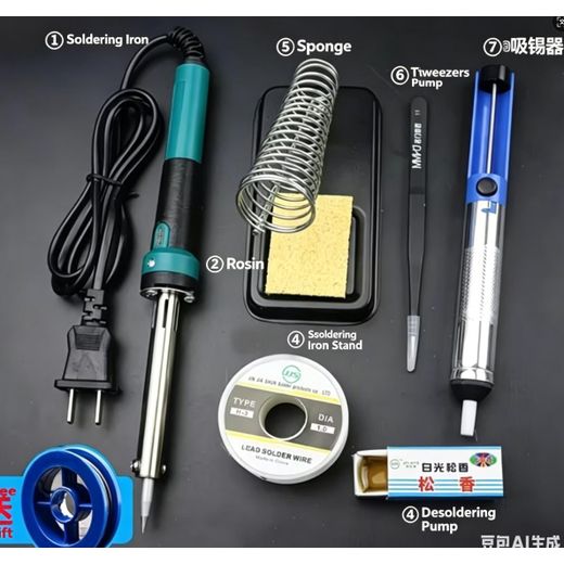 VEOUNDK Kit Complet Fer à Souder Électrique Professionnel, Ensemble Outil de Soudage
