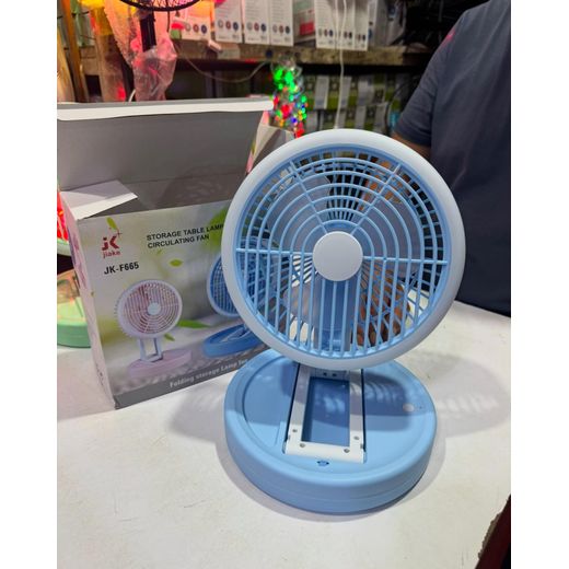 Generic Mini Ventilateur Rechargeable Et Portatif Avec Veilleuse - image 3