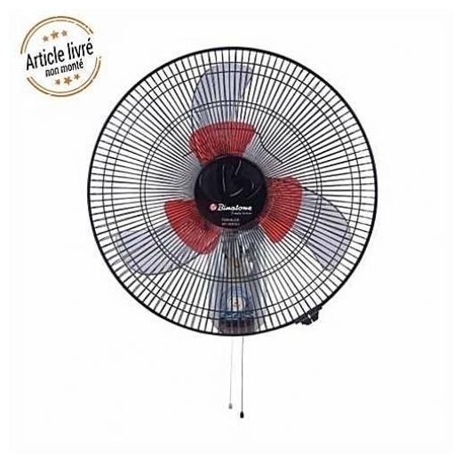 Binatone Ventilateur Mural 1600 Dlx- Noir/Rouge