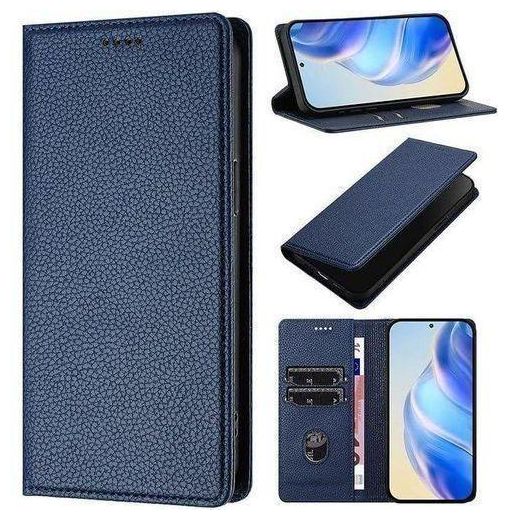 Divers  Etui à Rabat Compatible Pour Samsung Galaxy A35 Avec Antichoc – BLEU