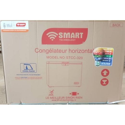 SMART TECHNOLOGY Congélateur Horizontal COOL PACK (STCC-320) - 280L- Gris / Avec Grille à l’Arrière / Garantie 12 Mois. - image 3