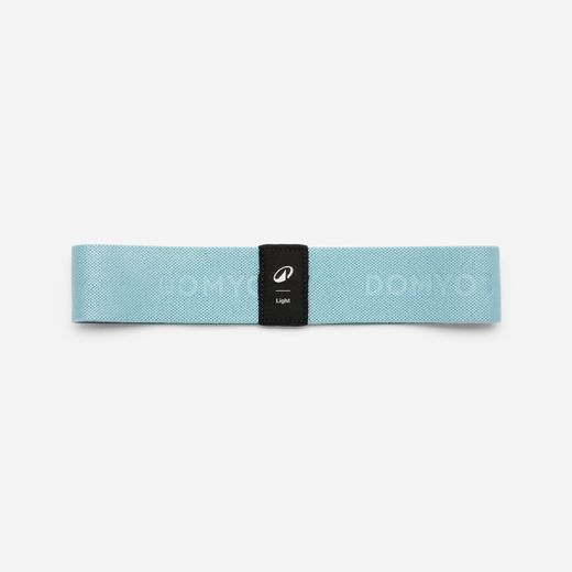 Domyos Élastique Textile Pour Fessier De Fitness - Résistance Légère - Bleu - image 3
