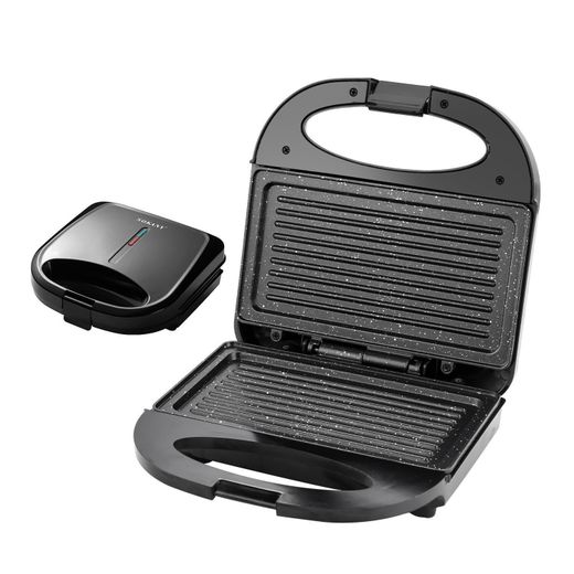 Generic Grill Maker & Presse à Panini Électrique 750W SK-08124 – Grille-Viande Compact avec Plaques Striées Antiadhésives, Chauffage Double Face & Témoin LED - image 2
