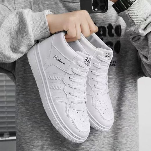 Fashion Baskets Décontractées Montantes pour Homme - Sneakers Style Skateboard, Chaussures Loafers, Antidérapantes et Résistantes à l’Usure, Polyvalentes, Nouvelle Collection - image 2