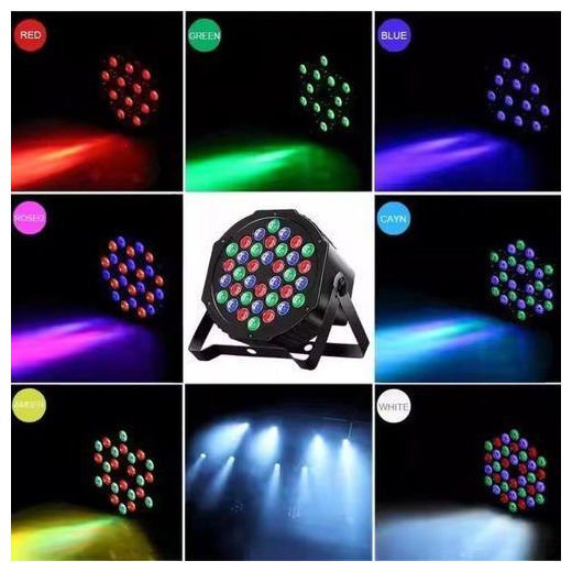 Generic Projecteurs pour scène de spectacle de rotation 360°, 18LED - image 4