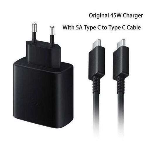 Chargeur Ultra Rapide 45W (Type C) Compatible Avec Samsung Et IPhone 15 Et Tout Téléphone Type C