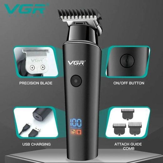 Generic V-937 Professionnel Électrique Rechargeable Barbe Cheveux Tondeuse Sans Fil Tondeuse à Cheveux - image 2